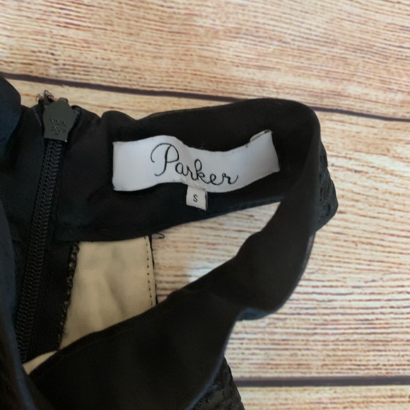 PARKER High Neck Fit Flare Dress - Picture 6 of 8